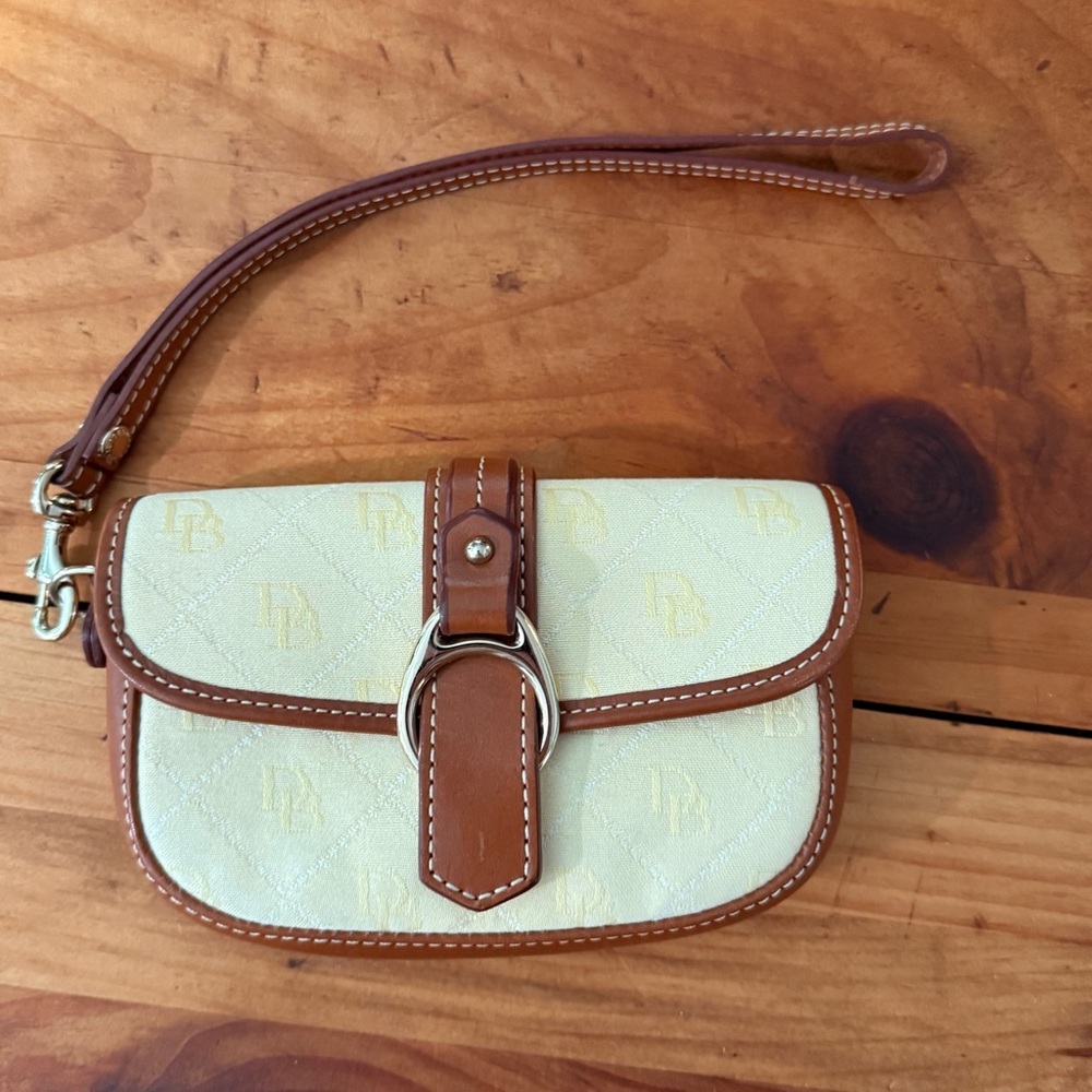 Dooney & Bourke Canvas & Leather Wristlet Clutch​